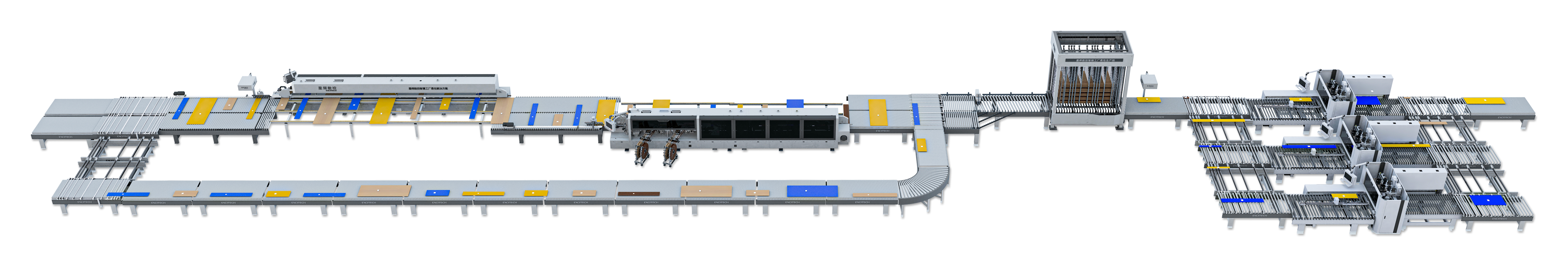 Vyzvite limit! Scéna projektu Excitech 5 cm úzky tanier automatickej bezpilotnej linky
