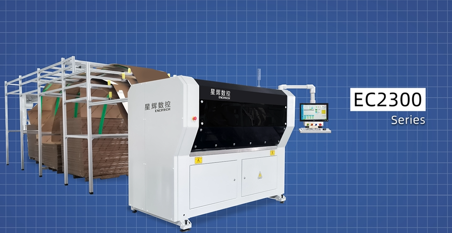 Stroj na výrobu krabičiek Excitech CNC 2300, inteligentné riešenia balenia!
